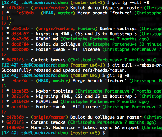 You can ask rebase to preserve merges, which is usually what you want