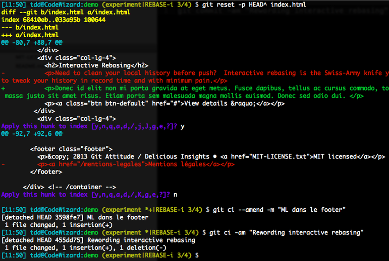 Splitting a single-file lumpy commit